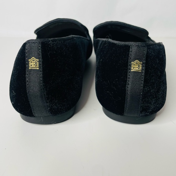 Birdies The Starling Black Velvet Round Toe Smoking Slippers Flats Size 8.5 - Picture 9 of 10